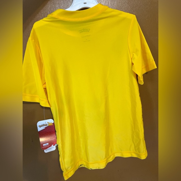 Boys Pokémon Yellow Black Rash Guard UV Protection Dry Fit Tee Shirt SOLD OUT - Picture 9 of 9
